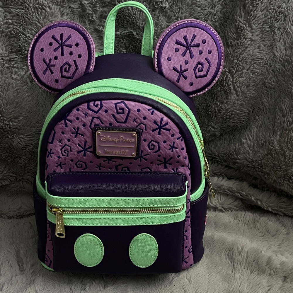Disney Purple and Mint Kids Backpack